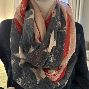 Patriotic infinity scarf